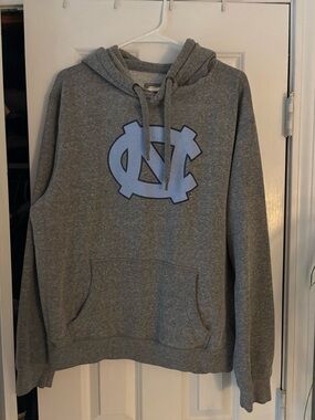 UNC Gray Hooded Sweatshirt with Logo